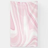 Banderoles Esthétique Retro Liquid Swirl Peinture rose (Vertical)
