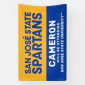 Banderoles État de San Jose | Le Diplômé Assistera (Verticale)