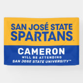 Banderoles État de San Jose | Le Diplômé Assistera (Horizontal)