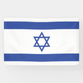 Banderoles Etat d'Israël Drapeau, Étoile de David Juifs (Horizontal)