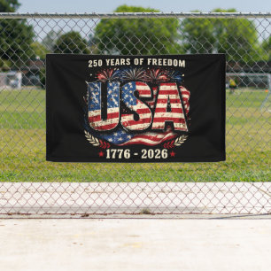 Banderoles États-Unis 250 Ans de Liberté 1776–2026 Patriote