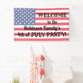 Banderoles États-Unis Patriotique américain Drapeau Burlap Ca (En situation)