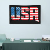 Banderoles États-Unis patriotiques en rouge, blanc et bleu (Salon professionnel)