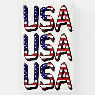 Banderoles États-Unis superposés sur le drapeau américain (v)