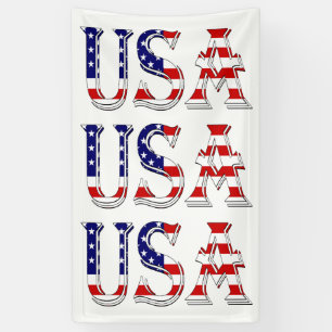 Banderoles États-Unis superposés sur le drapeau américain (v)
