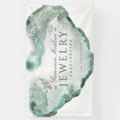 Banderoles Ethereal Blue Green Agate Designer bijouterie (Vertical)