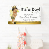Banderoles Ethnic Boy Bee Baby shower (En situation)