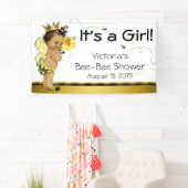 Banderoles Ethnic Girl Bee Baby shower (En situation)