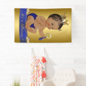 Banderoles Ethnic Prince Boy Baby shower (En situation)