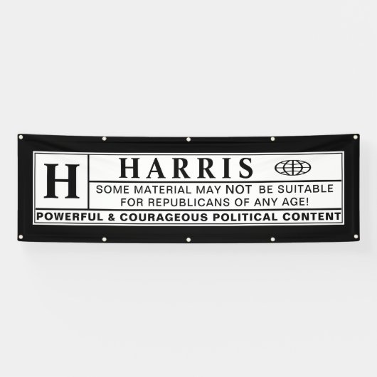 Banderoles étiquette d'avertissement harris (Horizontal)