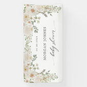 Banderoles Étiquettes de cadeau de shower de mariage fleuri i (Verticale)