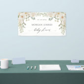 Banderoles Étiquettes de cadeau de shower de mariage fleuri i (Salon professionnel)