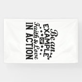 Banderoles Être un exemple de foi et d'amour en action (Horizontal)