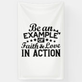 Banderoles Être un exemple de foi et d'amour en action (Vertical)