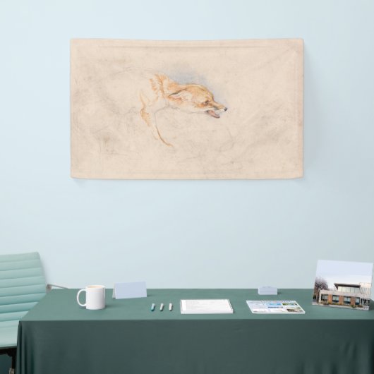 Banderoles Étude d'un renard croustillant (par John Frederick (Salon professionnel)