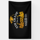 Banderoles Étudiants Diplôme 5e classe de 2022 (Vertical)