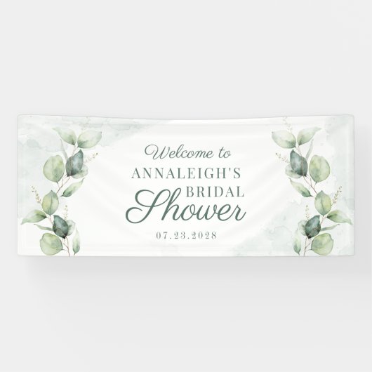 Banderoles Eucalyptus Feuilles Fête des mariées de feuillage (Horizontal)