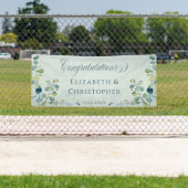 Banderoles Eucalyptus Greenery Félicitations Mariage (En situation)