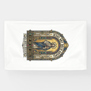 Banderoles Évangile Jésus Art Déco Jésus Foi Chrétienne Art D