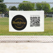 Banderoles Événement Artisanal Logo Personnalisable & Code QR (En situation)