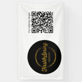 Banderoles Événement Artisanal Logo Personnalisable & Code QR (Vertical)