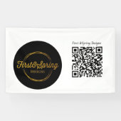 Banderoles Événement Artisanal Logo Personnalisable & Code QR (Horizontal)