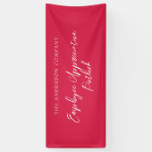 Banderoles Événement d'appréciation de l'employé rouge (Vertical)