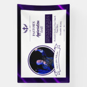 Banderoles Événement d'appréciation du pasteur noir violet de (Verticale)