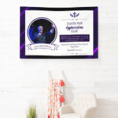 Banderoles Événement d'appréciation du pasteur noir violet de (Insitu)