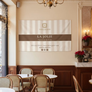Banderoles Événement de Boulangerie Française aux Rayures Bei