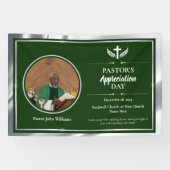 Banderoles Evénement de l'église d'Appréciation Pastor Vert A (Horizontal)