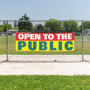 Banderoles Événement ouvert au public