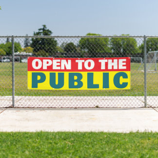 Banderoles Événement ouvert au public