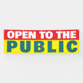 Banderoles Événement ouvert au public (Horizontal)