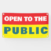 Banderoles Événement ouvert au public (Horizontal)