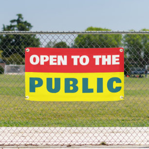 Banderoles Événement ouvert au public