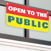Banderoles Événement ouvert au public (Bâtiment extérieur)