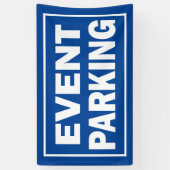 Banderoles Événement Parking bleu ou couleur arrière - plan (Vertical)