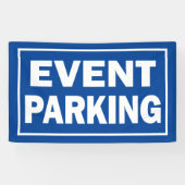 Banderoles Événement Parking bleu ou couleur arrière - plan (Horizontal)