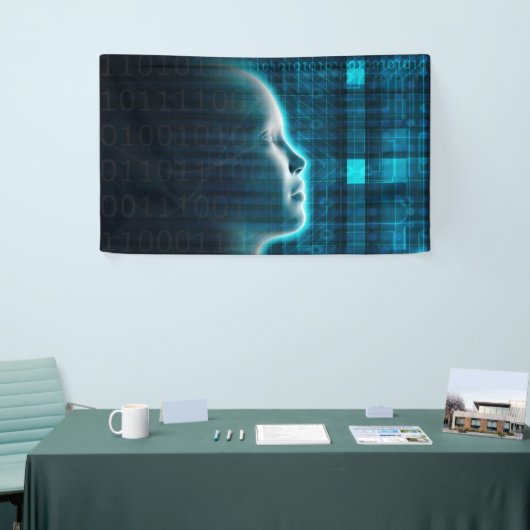 Banderoles Évolution d'intelligence artificielle avec (Salon professionnel)