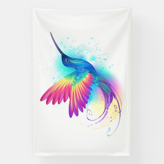 Banderoles Exotic Rainbow Hummingbird (Verticale)