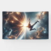 Banderoles Explosion de rupture galactique dans l'espace prof (Horizontal)