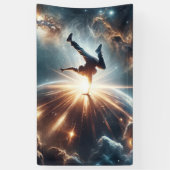 Banderoles Explosion de rupture galactique dans l'espace prof (Vertical)