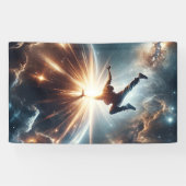 Banderoles Explosion de rupture galactique dans l'espace prof (Horizontal)