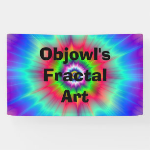 Banderoles Explosion en bleu rouge vert et violet