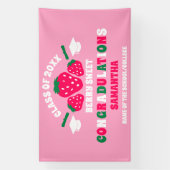 Banderoles Extra Large Strawberry 2025 Graduation (Verticale)