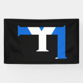 Banderoles F Monogramme superposé sur le drapeau écossais (v) (Horizontal)