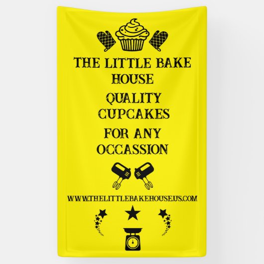 Banderoles Fabricant de Cupcakes (Vertical)