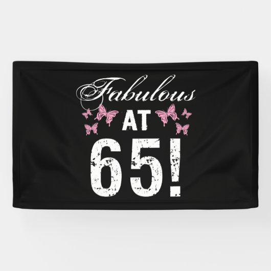 Banderoles Fabuleux 65e anniversaire (Horizontal)