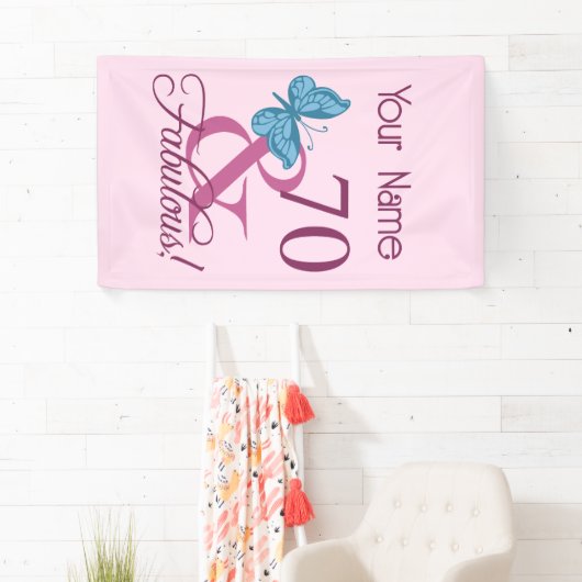 Banderoles Fabuleux 70e anniversaire (En situation)